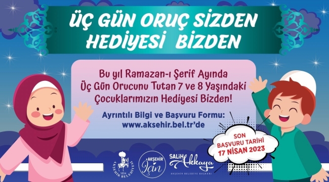 3 Gün Oruç Tutan Çocuklara Hediye 