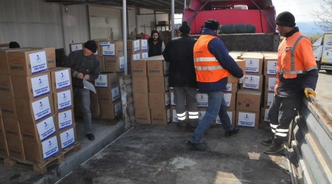 Akşehir Belediyesi'nden Deprem Bölgesine 1000 adet Yardım Kolisi 
