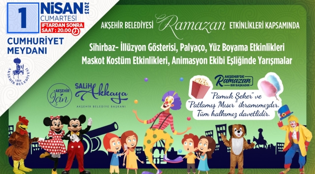 Akşehir Belediyesi'nden Geleneksel Ramazan Eğlencesi 