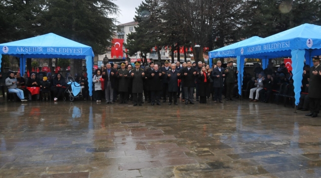 AKŞEHİR'DE ŞEHİTLER DUALARLA ANILDI 