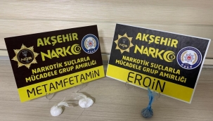 AKŞEHİR NARKOTİKTEN İKİ OPERASYON DÖRT GÖZALTI 