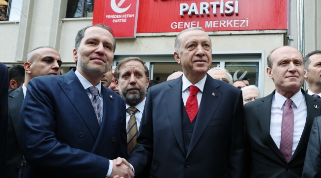 Cumhurbaşkanı Erdoğan, Fatih Erbakan'ı ziyaret etti 