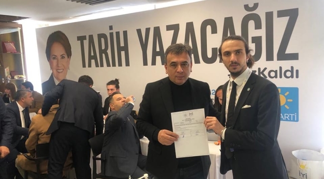 MEHMET EMİN ALTUNEL,İYİ PARTİ'DEN ADAY ADAYLIĞI BAŞVURUSUNU YAPTI 