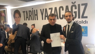 MEHMET EMİN ALTUNEL,İYİ PARTİ'DEN ADAY ADAYLIĞI BAŞVURUSUNU YAPTI 