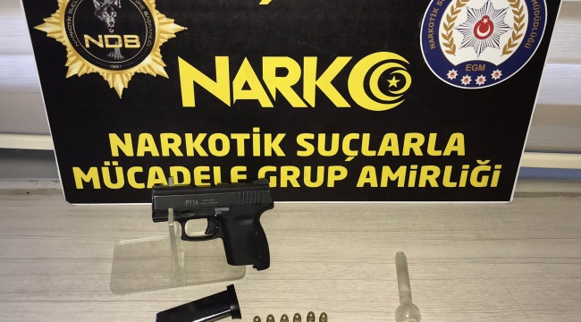 SİLAHLI MAGANDAYA UYUŞTURUCUDAN GÖZALTINA ALINDI