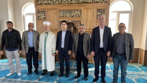 YUNAK BELEDİYE BAŞKANI ALİ KONAK , CAMİİ AÇILIŞINA KATILDI 