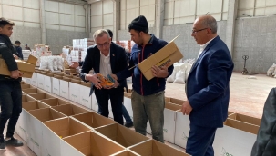 YUNAK SARAY MAHALLESİ DEPREM BÖLGESİNE TOPLAMDA 34 TIR İNSANİ YARDIM GÖNDERDİ 