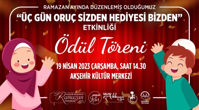 3 Gün Oruç Tutan Çocukların Hediye Töreni 