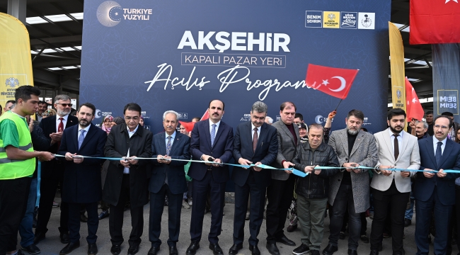  Akşehir Kapalı Pazar Yeri'nin Açılışı Yapıldı