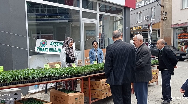 AKŞEHİR ZİRAAT ODASINDA FİDE SATIŞLARI DEVAM EDİYOR 