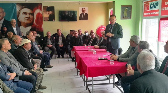 CHP,ÇELTİK,YUNAK VE TUZLUKÇU'DA ESNAF VE VATANDAŞLARLA BULUŞTU 