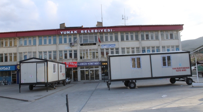YUNAK BELEDİYESİNDEN İKİ YENİ MOBİL TAZİYE ARACI 