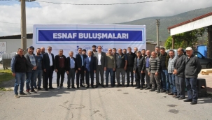 BAŞKAN AKKAYA,MARANGOZLAR ODASI ÜYELERİ İLE BULUŞTU 
