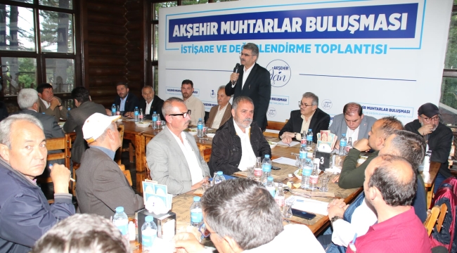 Muhtarlarla İstişare ve Değerlendirme Toplantısı Yapıldı