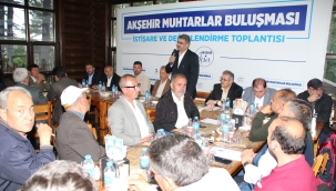 Muhtarlarla İstişare ve Değerlendirme Toplantısı Yapıldı 