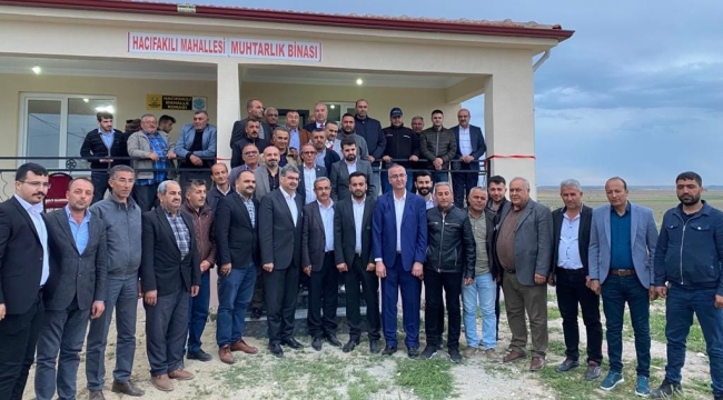 YUNAK HACIFAKILI MAHALLESİ KÖY KOĞAĞI VE MUHTARLIK BİNASI HİZMETE AÇILDI 