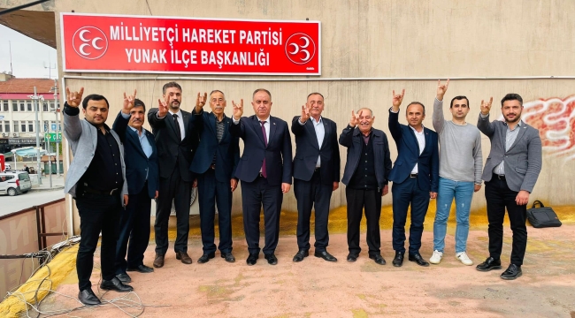 BAŞKAN KARAARSLAN'DAN MHP YUNAK'A ZİYARET 