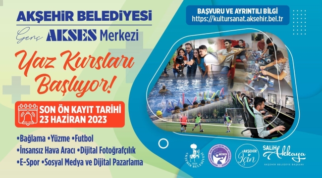 Genç AKSES Merkezi'nden Yaz Kursları 