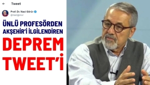 NACİ GÖRÜR: "AKŞEHİR FAY HATTI ANTALYA'YI ETKİLEYEBİLİR"