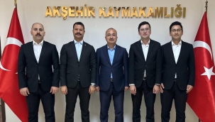 Kaymakamlardan Veda Ziyareti... 