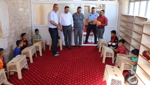 BAŞKAN MEŞE, YAZ KURAN KURSUNDA ÖĞRENİM GÖREN ÇOCUKLARLA BULUŞTU 