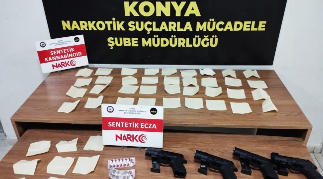 Konya Narkotikten Uyuşturucu Operasyonu: 4 kişi tutuklandı 