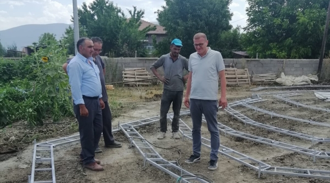 KOP DESTEKLİ AĞIL ÇADIRLARIN KURULUMUNA BAŞLANDI 