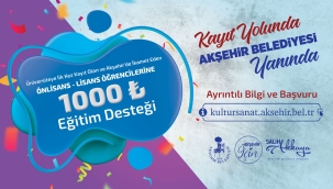 AKŞEHİR BELEDİYESİNDEN 1.000 TL EĞİTİM DESTEĞİ 