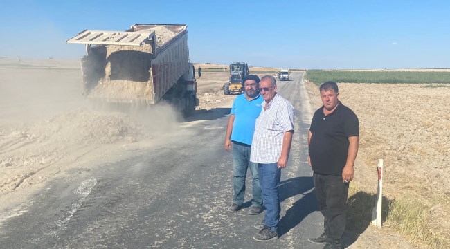 ÇELTİK KAŞÖREN VE HACIOSMANOĞLU MAHALLESİNİN BAĞLANTI YOLUNDA ASFALT ÇALIŞMASI 