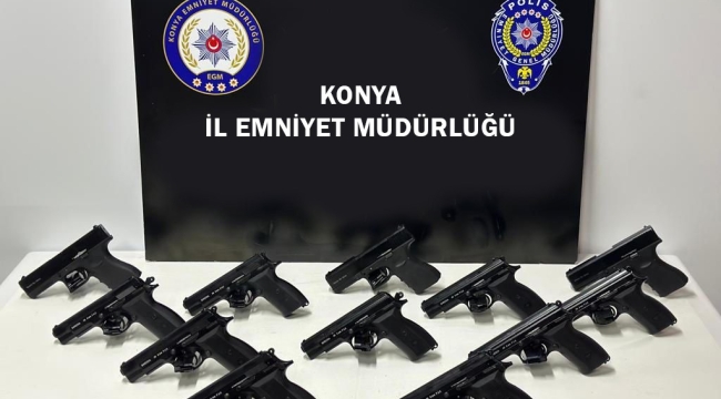 Konya Emniyeti'nden sıkı denetim! Çok sayıda ruhsatsız silah ele geçirildi