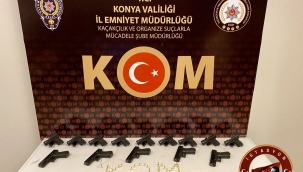 Konya Polisinden Silah Kaçakçılarına Şok Operasyon 