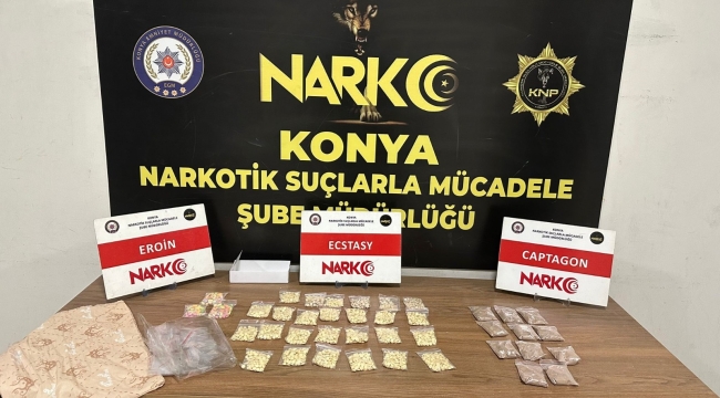 Konya polisinden zehir tacirlerine büyük darbe: 13 gözaltı 