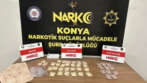 Konya polisinden zehir tacirlerine büyük darbe: 13 gözaltı 