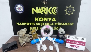 Oyuncakların içine zulalanmış uyuşturucular Narkotik polisin dikkatinden kaçmadı 