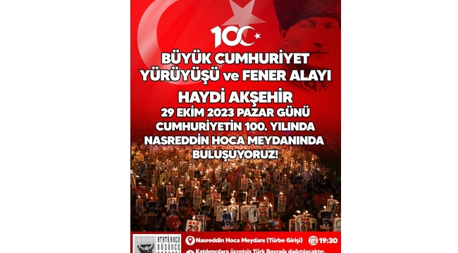 ADD'DEN BÜYÜK CUMHURİYET YÜRÜYÜŞÜNE DAVET 