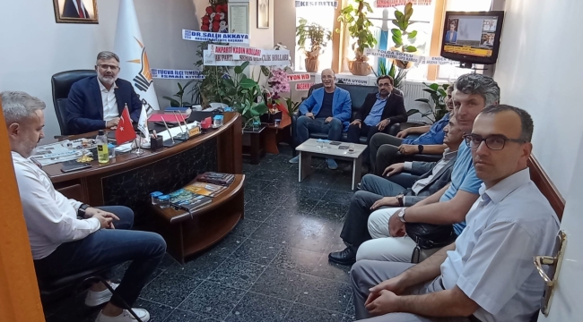 EĞİTİM-BİR SEN'DEN  BAŞKAN SAĞLAM'A HAYIRLI OLSUN ZİYARETİ 