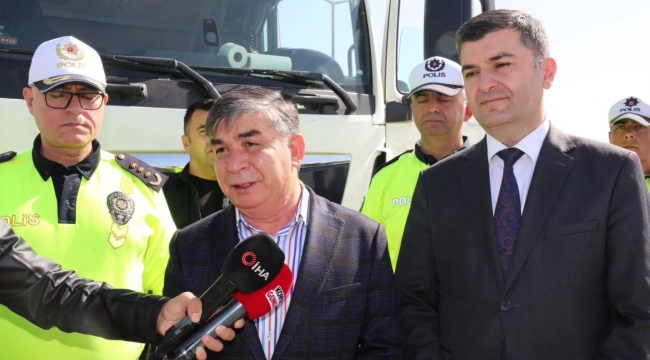 Konya'da araç denetimlerine Emniyet Müdürü Karabulut ve Trafik Başkanı Ayhan'da katıldı 