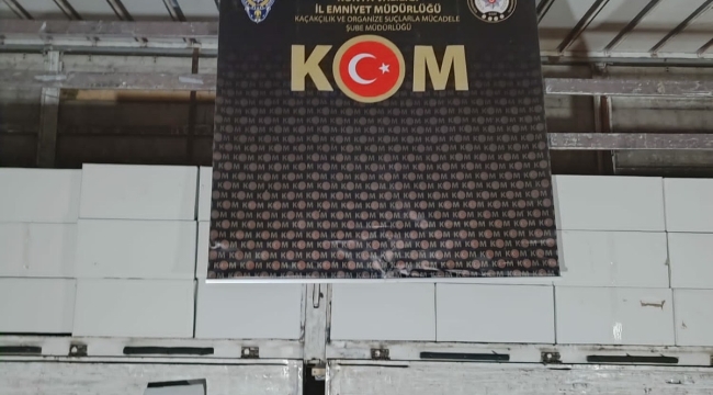 Konya polisinden dev operasyon! 15.55 milyon kaçak makaron ele geçirildi 