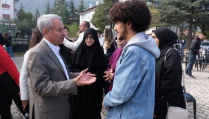 BAŞKAN AKKAYA,SAĞLIK YÜKSEKOKULU ÖĞRENCİLERİ İLE 