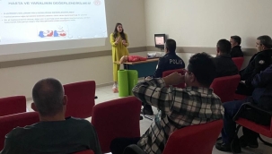 BELEDİYE VE EMNİYET PERSONELİNE İLK YARDIM EĞİTİMİ 