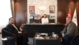 DEMİRHAN VE ZENGİN'DEN BAŞKAN MEŞE'YE ZİYARET 