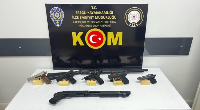 Konya Ereğli'de suç örgütlerine operasyon!