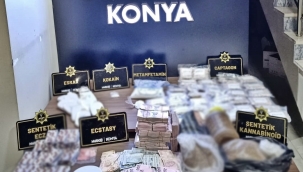 Konya Narkotikten zehir tacirlerine büyük darbe! 3 gözaltı 