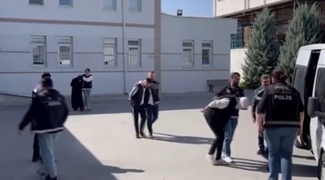 Konya Narkotikten zehir tacirlerine operasyon! 9 kişi gözaltında 