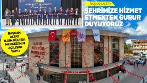 KÜLTÜR MERKEZİ ILGIN'A DEĞER KATAN İŞLERDEN BİRİ OLDU