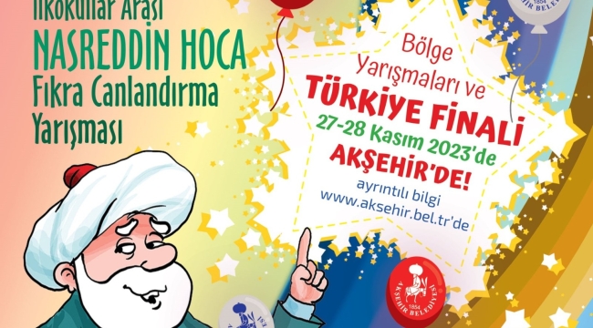 NASREDDİN HOCA'NIN FIKRALARI 27-28 KASIMDA CANLANDIRILACAK 