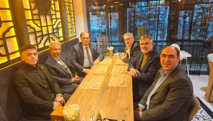 BAŞKAN SAĞLAM ADAY ADAYLARIYLA YEMEKTE BULUŞTU