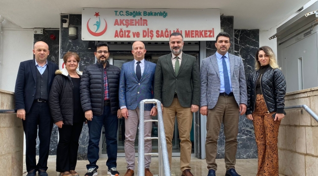 HASTANE YÖNETİMİNDEN  DT. KÜÇÜKSARAÇ'A HAYIRLI OLSUN ZİYARETİ 