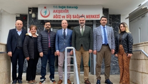 HASTANE YÖNETİMİNDEN  DT. KÜÇÜKSARAÇ'A HAYIRLI OLSUN ZİYARETİ 