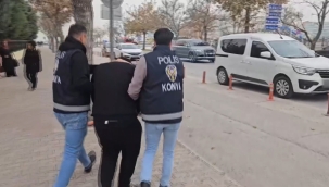 Konya'da Aracını polislerin üzerine süren ve vurularak durdurulan sürücü tutuklandı 